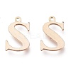 PVD Vacuum Plating  304 Stainless Steel Charms STAS-H112-S-RG-1