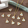 SHEGRACE Brass Colorful Cubic Zirconia Pendants XGRQ3K279-520G-5
