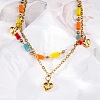 304 Stainless Steel Cable Chain Multi-strand Bracelets BJEW-Z088-02G-3