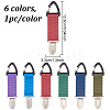 6Pcs 6 Colors Nylon Strap Band Hat Clips FIND-GO0001-13-2