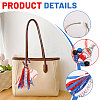 2Pcs Baseball Polyester & Wood & Zinc Alloy & Acrylic Pendant Keychains KEYC-CA0001-59-4