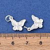 Brass Micro Pave Cubic Zirconia Pendants KK-C143-36B-S-3