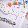 12 Colors Segment Dyed Nylon Thread Cord Bracelets Making BJEW-UN00011-2