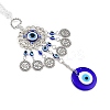 Evil Eye Alloy Lampwork Pendant Decorations LS-HJEW-M005-02C-AS-3