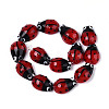 Handmade Lampwork Bumpy Beads Strands LAMP-N028-07-2