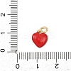 Brass Enamel Charms KK-P339-25G-02-3