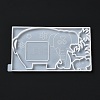 DIY Elephant Photo Frame & Grass Decoration Silicone Molds DIY-I099-56-3