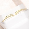 Brass Pave Cubic Zirconia Stud Crawler Earrings KK-CBAA351-04G-3