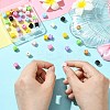 45Pcs 9 Colors Baking Paint Alloy Beads FIND-CJ0003-24-4