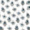 10Pcs Evil Eye Alloy Resin Pendants PALLOY-FS00058-02-2