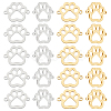 20Pcs 2 Colors 304 Stainless Steel Hollow Connector Charms STAS-HY0001-58-1