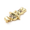 Brass Micro Pave Cubic Zirconia Pendants KK-H433-11B-G-3