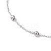 304 Stainless Steel Cable Chains Bracelets BJEW-JB11499-02-3