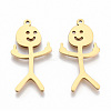 Ion Plating(IP) 201 Stainless Steel Pendants STAS-N098-134LG-1