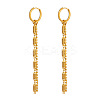 Chain Tassel 304 Stainless Steel Hoop Earrings SU3724-5