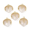 Natural Quartz Crystal Faceted Pendants G-K347-09G-01-1