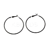 Baking Paint 201 Stainless Steel Hoop Earrings EJEW-P185-C03-01-1