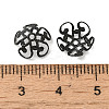 304 Stainless Steel Bead Caps STAS-P363-07EB-3