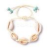 Adjustable Braided Bead Bracelets BJEW-JB05310-M-2