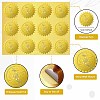 12 Sheets Self Adhesive Gold Foil Embossed Stickers DIY-WH0451-050-3
