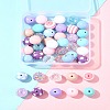 DIY Round Acrylic & Resin Jewelry Making Findings Kits DIY-FS0007-63-9