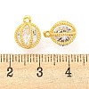 Brass Pave Cubic Zirconia Pendants KK-M286-17G-3