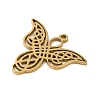 5Pcs 201 Stainless Steel Pendants STAS-B064-16G-3
