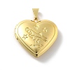 Brass Locket Pendants KK-C092-25G-07-1