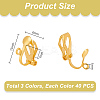 100Pcs Brass Clip-on Earring Findings FIND-PH0002-55A-2