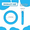9Pcs Ring Food Grade Eco-Friendly Silicone Focal Beads JX895F-2