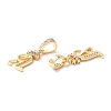 Eco-Friendly Brass Micro Pave Cubic Zirconia Pendants KK-K265-01G-A-2