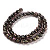 Handmade Dichroic Foil Glass Beads Strands DICH-U001-02J-2