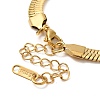 Ion Plating(IP) 304 Stainless Steel Herringbone Chain Bracelet for Men Women BJEW-E058-01E-G-3