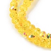 Electroplate Transparent Glass Beads Strands EGLA-A046-01A-19-2