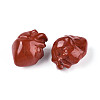 Natural Red Jasper Heart Beads G-T144-04C-2