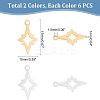 201 Stainless Steel Laser Cut Pendants STAS-UN0013-47-5