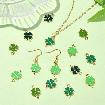 20Pcs 4 Styles Rack Plating Alloy Enamel Pendants FIND-YW0004-75-1