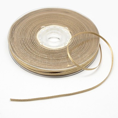 Silver Thread Grosgrain Ribbon for Wedding Festival Decoration SRIB-L013-6mm-835-1