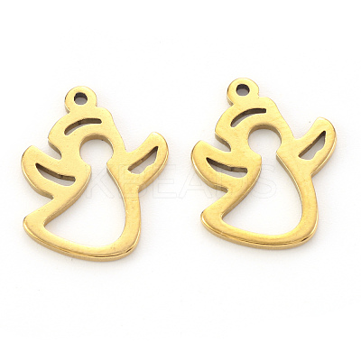 PVD Vacuum Plating 201 Stainless Steel Pendants STAS-N092-31G-1
