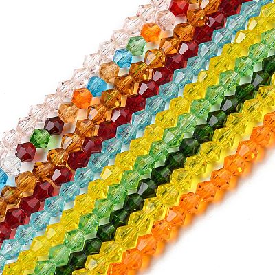 Transparent Glass Beads Strands EGLA-A039-T6mm-D-M-1