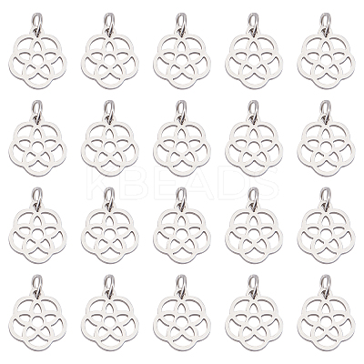 304 Stainless Steel Pendants STAS-UN0018-96P-1