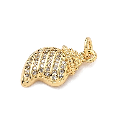 Brass Micro Pave Cubic Zirconia Pendants KK-D426-25C-G-1