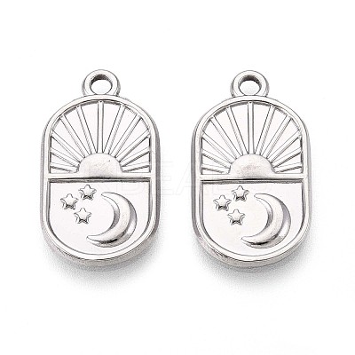 304 Stainless Steel Pendants STAS-T065-12P-1