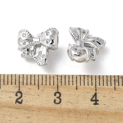 Brass Micro Pave Clear Cubic Zirconia Pendants KK-A236-17P-1