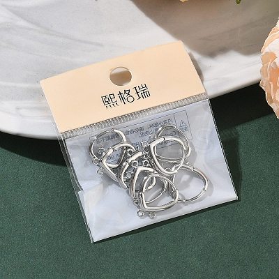 SHEGRACE Brass Hoop Earrings Findings XGR0159P-91P-1