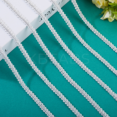 27.5Yards Polyester Lace Trim Ribbon OCOR-GF0004-81F-1