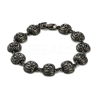 Halloween Brass Link Bracelets for Women BJEW-B149-02B-1