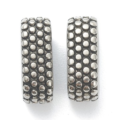 304 Stainless Steel Slide Charms/Slider Beads STAS-I181-025A-AS-1