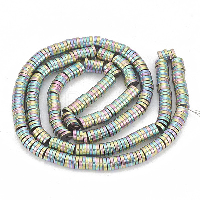 Electroplate Non-magnetic Synthetic Hematite Beads Strands G-T061-142C-1