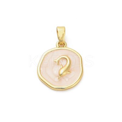 Brass Enamel Pendants KK-M314-08B-G01-1